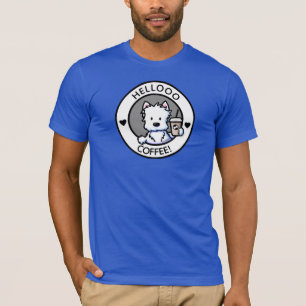 KiniArt Westie Coffee T-Shirt