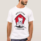 KiniArt Westie Doghouse T-shirt (Voorkant)