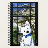 KiniArt Westie Dogwood Planificateur Arbre (Devant)