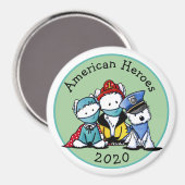 KiniArt Westie First Responders Magneet (Voorkant / Achterkant)