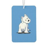 KiniArt Westie Fluffybutt Luchtverfrisser (Achterkant)