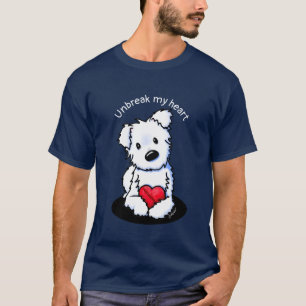 KiniArt Westie Hart T-shirt