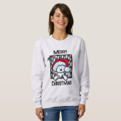 -KiniArt Westie Hondenkerst Trui (Voorkant volledig)