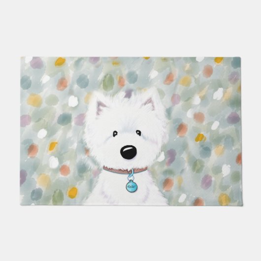 KiniArt Westie Impression Deurmat (Voorkant)