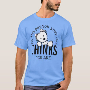 KiniArt Westie is de PERSOON VAN UW DOG T-shirt