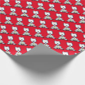 KiniArt Westie-kerstinpakpapier Cadeaupapier (Hoek)