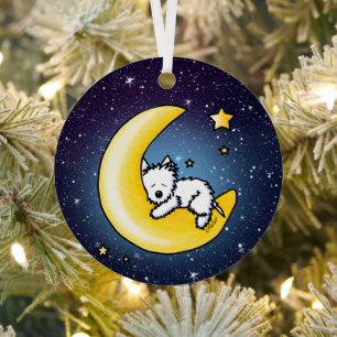 KiniArt Westie Lunar Love Ornament