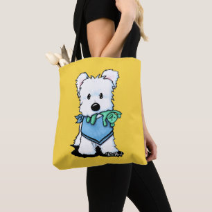 KiniArt Westie met Teddy Bear Tas