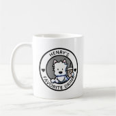 KiniArt Westie Mug personnalisée (Gauche)
