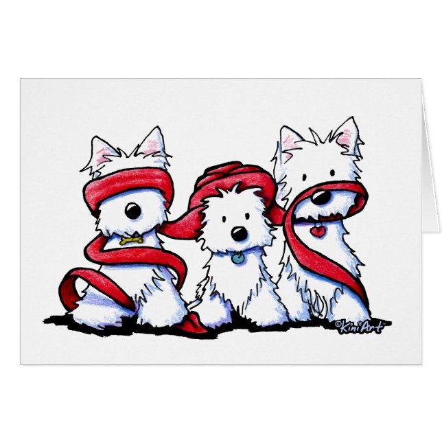 KiniArt Westie No Evil (Devant Horizontal)