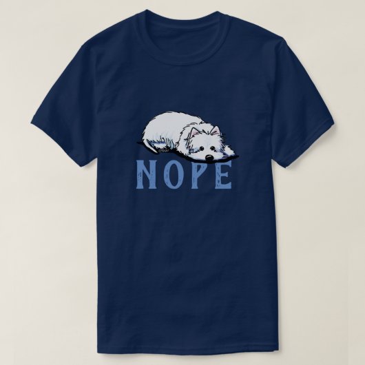 KiniArt Westie NOPE T-shirt (Design devant)