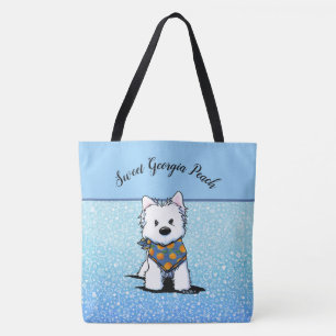 KiniArt Westie Peach Draagtas