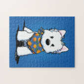 KiniArt Westie Peach Legpuzzel (Horizontaal)