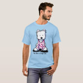 KiniArt Westie PJs Saint Valentin T-Shirt (Devant entier)