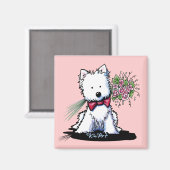 KiniArt Westie Saint-Valentin Magnet (Recto/Verso)
