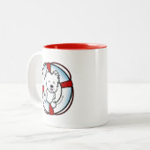 KiniArt Westie Secourir Mug (Devant gauche)