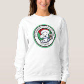 KiniArt Westie Sweatshirt de café de Noël (Devant)