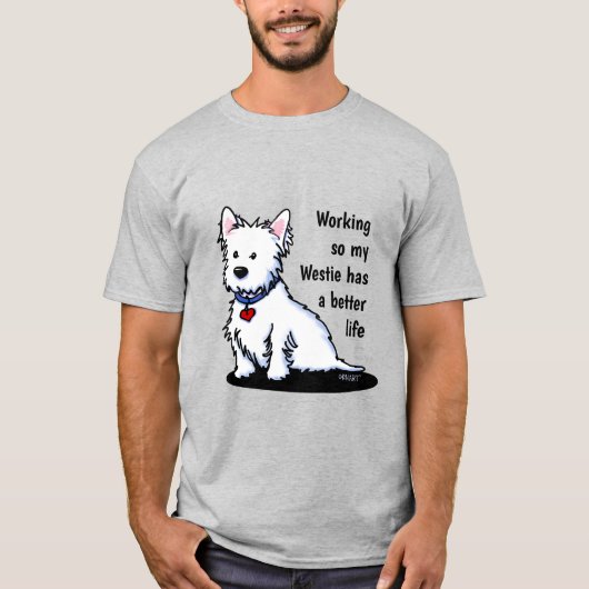 KiniArt Westie T-shirt (Voorkant)