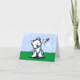 KiniArt Westie Terrier Bedankkaart