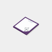 KiniArt Westie Terrier Post-it Notes (Incliné)