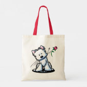KiniArt Westie Terrier Tote Bag (Achterkant)