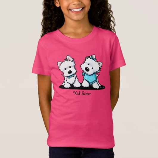 KiniArt Westie Terriers T-Shirt (Voorkant)