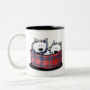 KiniArt Westie The Dog Tweekleurige Koffiemok