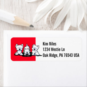 KiniArt Westie Trio Etiket