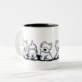 KiniArt Westie Trio Mug (Devant gauche)