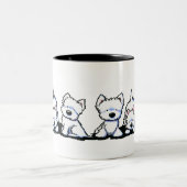 KiniArt Westie Trio Mug (Centre)