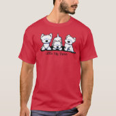 KiniArt Westie Trio T-shirt (Voorkant)