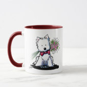 KiniArt Westie Valentine Mug (Gauche)