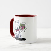 KiniArt Westie Valentine Mug (Devant gauche)