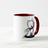 KiniArt Westie Valentine Mug (Devant droit)