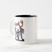 KiniArt Westie Zodiac CANCER Crabe Mug (Devant gauche)