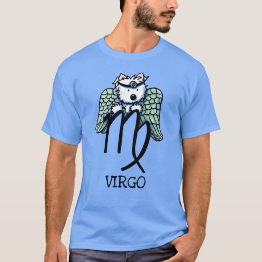 KiniArt Westie Zodiac Virgo T-shirt (Devant)