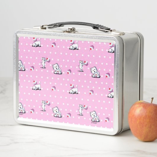 KiniArt Westies Cupcakes Lunchbox (In situ)