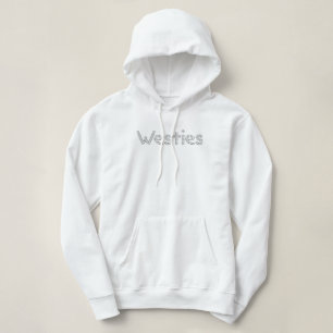 KiniArt Westies Rhinestone Sweat - shirt à capuche