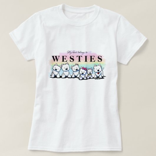 KiniArt Westies T-shirt (Design voorkant)
