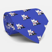 KiniArt Wheels Westie-Stropdas Stropdas (Opgerold)