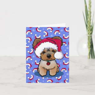KiniArt Yorkie Terrier Chien Cartes de Noël