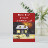 Kinkades Nightmare Feestdagenkaart (Staand voorkant)