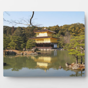 Kinkaku-ji 金 閣 寺 tempel van het gouden paviljoen fotoplaat