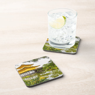 Kinkaku-ji, het gouden paviljoen in Kyoto Bier Onderzetter