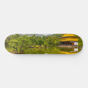 Kinkaku-ji of Golden Pavilion and Pond, Kyoto Skateboard