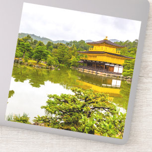 Kinkaku-ji of Golden Pavilion and Pond, Kyoto Sticker
