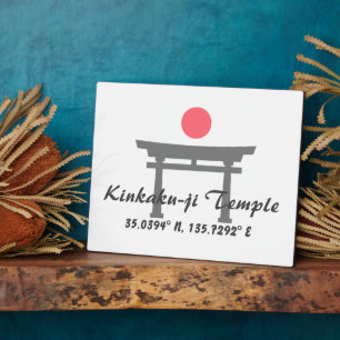 Kinkaku-ji Temple Latitude Longitude Fotoplaat