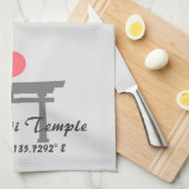 Kinkaku-ji Temple Latitude Longitude Theedoek (Quarter Fold)