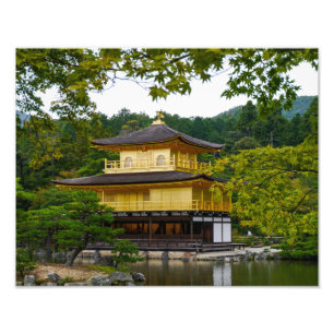Kinkaku-ju (Golden Pavillion), Kyoto - Foto's Foto Afdruk