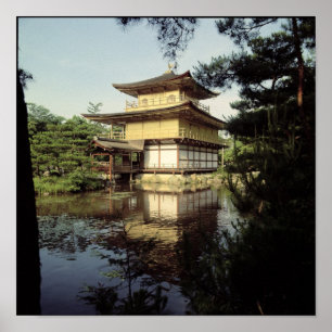 Kinkaku-tempel gewijd aan het geheugen poster